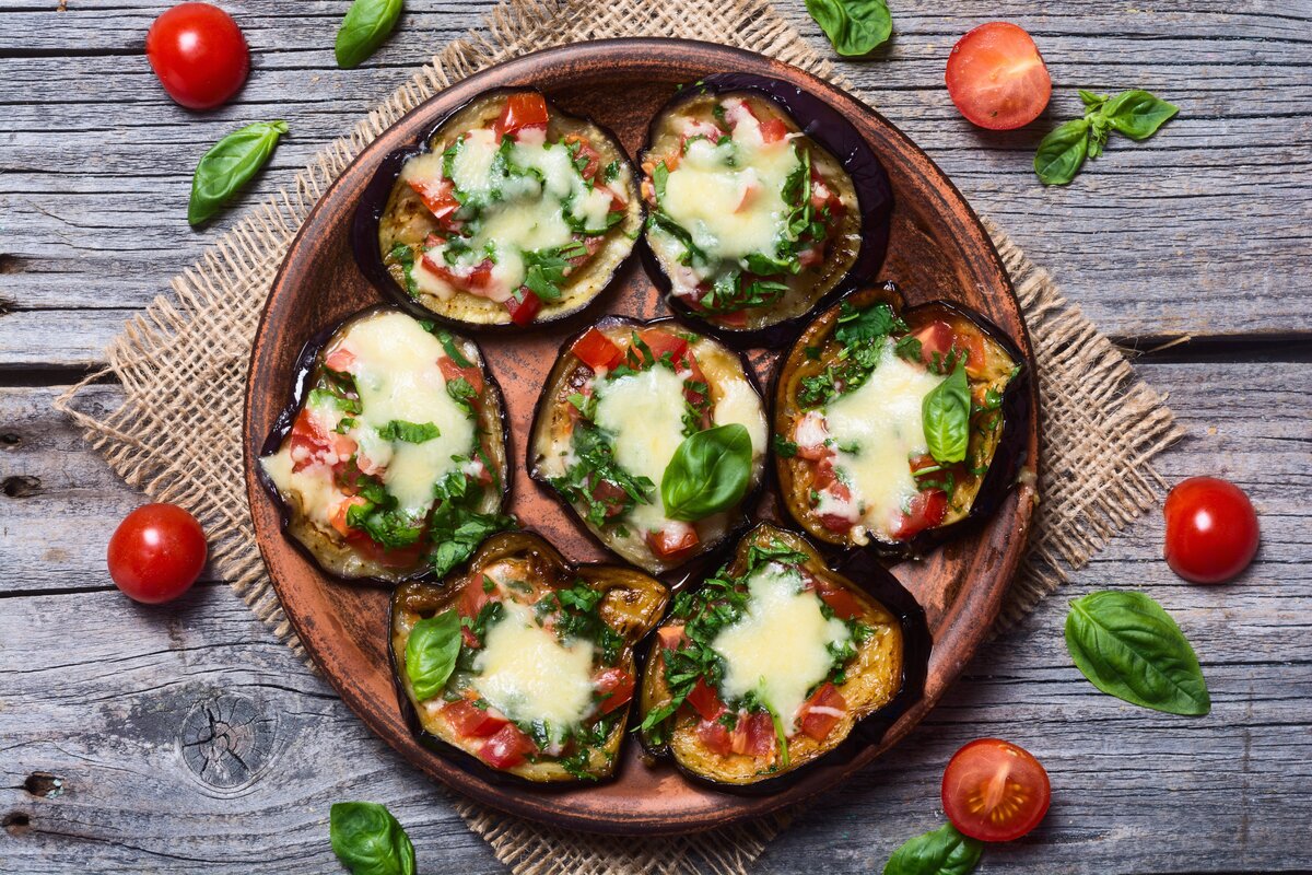 aubergine pizza