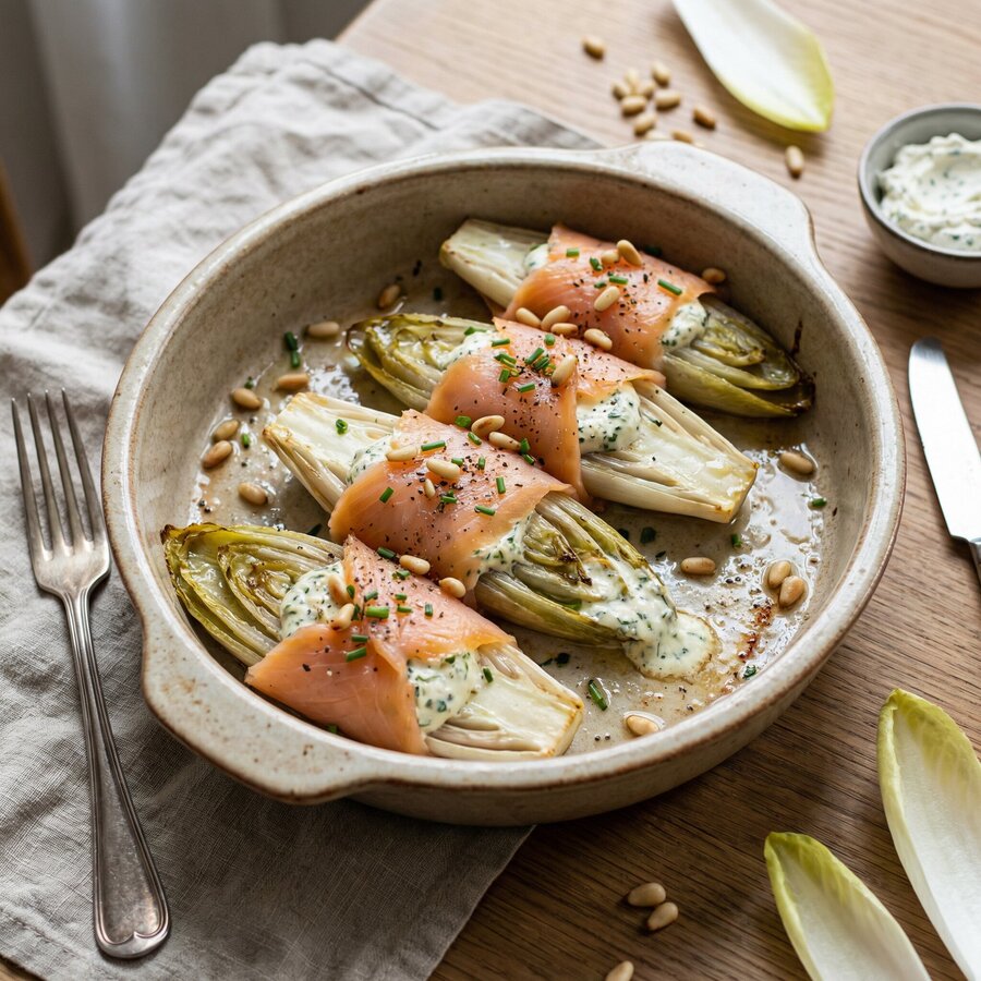 witlof met zalm